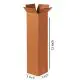 Brown, 03ply, Long, Corrugated, Boxes, 3in x 3in x 12in, Pack of 100