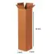 Brown, 03ply, Long, Corrugated, Boxes, 5in x 5in x 24in, Pack of 100