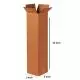Brown, 03ply, Long, Corrugated, Boxes, 5in x 5in x 24in, Pack of 500