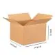 Brown, 05ply, Cube, Corrugated, Multipurpose, Boxes, 14in x 14in x 14in, Pack of 25