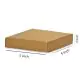 Brown, 03ply, Flat, Corrugated, Multipurpose, Boxes, 5in x 5in x 2in, Pack of 25