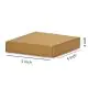 Brown, 03ply, Flat, Corrugated, Multipurpose, Boxes, 5in x 5in x 3in, Pack of 100