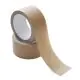 Brown, 80gsm, Round, Self Adhesive, Paper, Tapes, 3in x 50m, Pack of 12