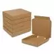 Brown, 03ply, Flat, Corrugated, Pizza, Boxes, 7in x 7in x 1.5in, Pack of 500