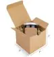 Brown, 03ply, Reverse Tuck In, Corrugated, Multipurpose, Boxes, 2in x 2in x 2in, Pack of 100