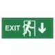 Fire Exit, Printed, With Down arrow, Stickers, 12in x 6in, Pack of 1