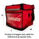 Red, Zip Closure, With Branding, Multipurpose, Delivery Bags, 14in x 14in x 14in, Pack of 1