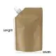Kraft, Stand-up, Corner Spout 10mm, Pouches, 5.5in x 8in, Pack of 500
