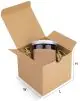 Brown, 03ply, Reverse Tuck In, Corrugated, Multipurpose, Boxes, 10in x 8in x 8in, Pack of 100