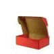 Red, 03ply, Flat, With Lamination, Corrugated, Boxes, 7in x 4in x 1in, Pack of 100