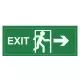 Fire Exit, Printed, With right arrow, Stickers, 12in x 6in, Pack of 1