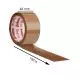 Unprinted, Brown, 42microns, Round, Self adhesive, Tapes, 48mm x 100m, Pack of 12