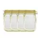Transparent, Jar Shape, Stand-up, Zipper , Pouches, 7.68in x 10in, Pack of 500