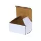Unprinted, White, 03ply, Reverse Tuck In, Corrugated, Multipurpose, Boxes, 5in x 4in x 2in, Pack of 500